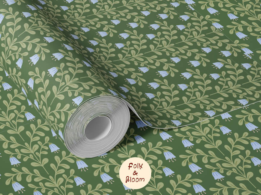 Children's wallpaper on roll - Bluebell