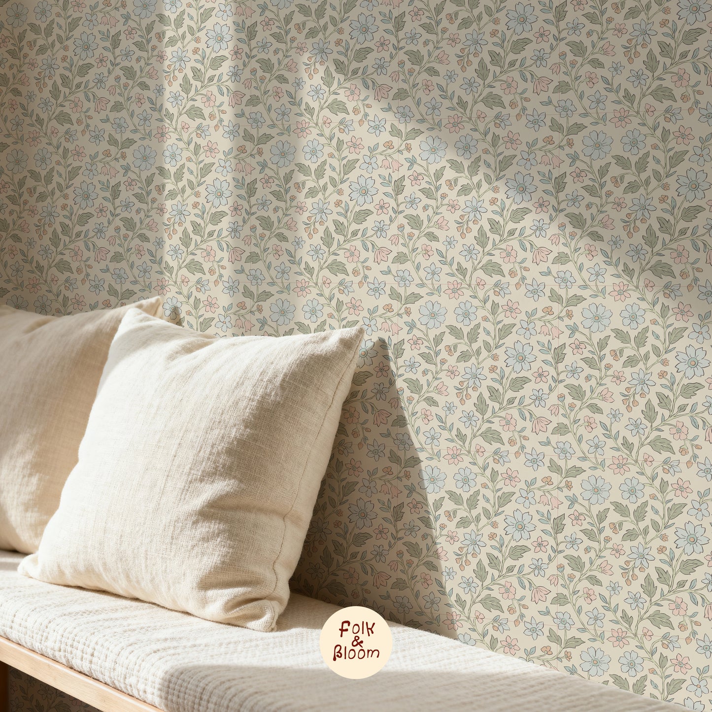 Floral wallpaper for kids nursery wallpaper