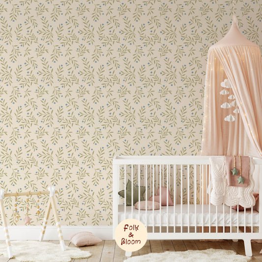 Children's wallpaper on roll - Millie Beige