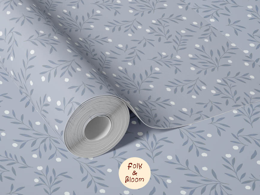 Children's wallpaper on roll - Millie Blue