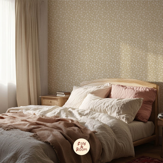 Children's wallpaper on roll - Alina Sand