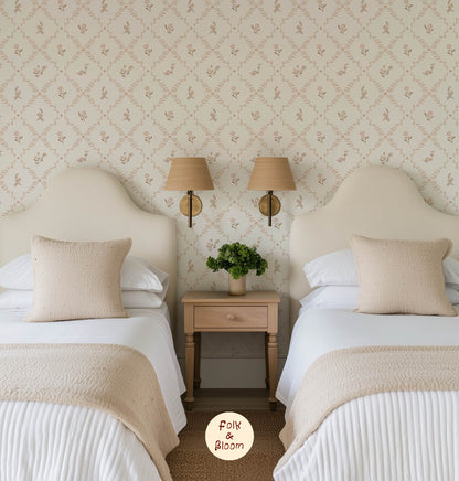 Children's wallpaper on roll - Bobbi Pink