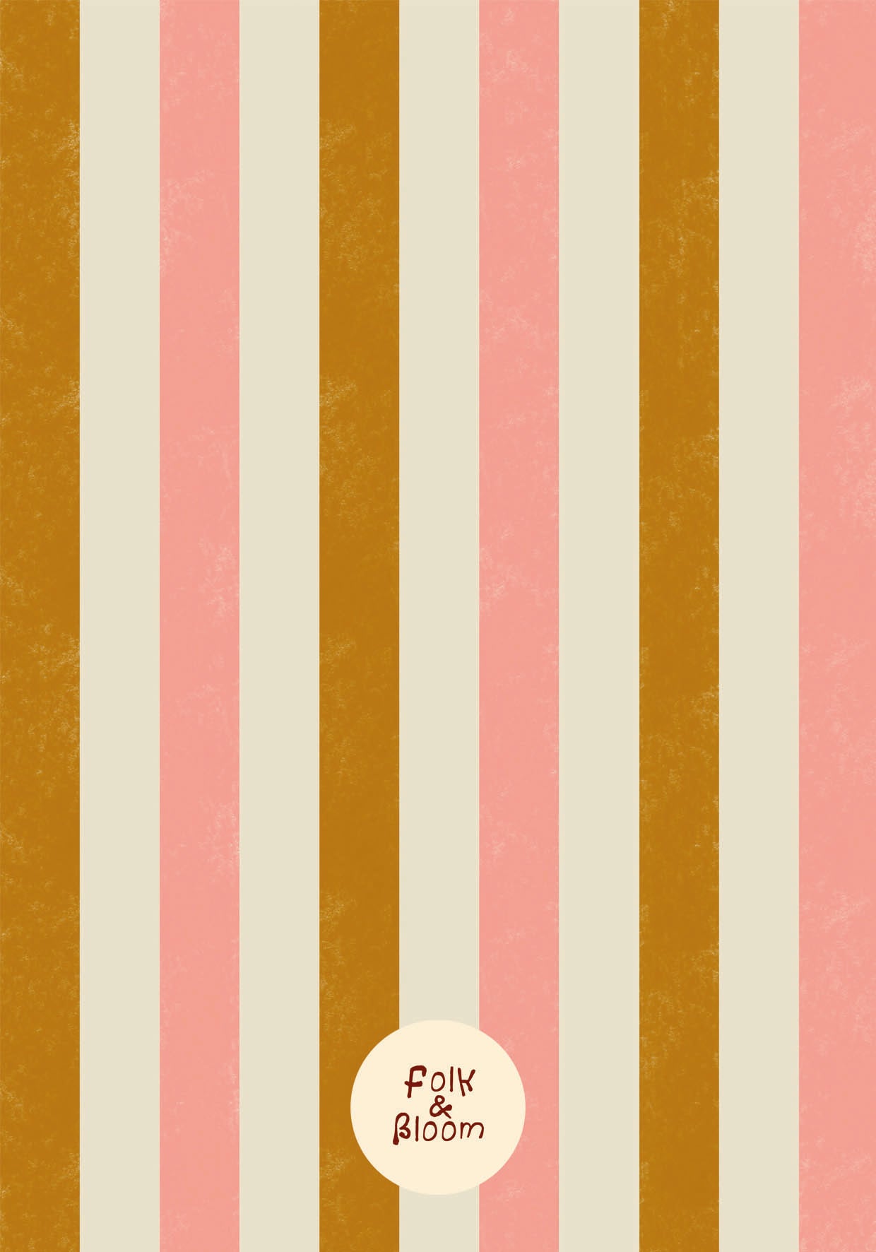 Nursery wallpaper on roll - Multicolor Stripe