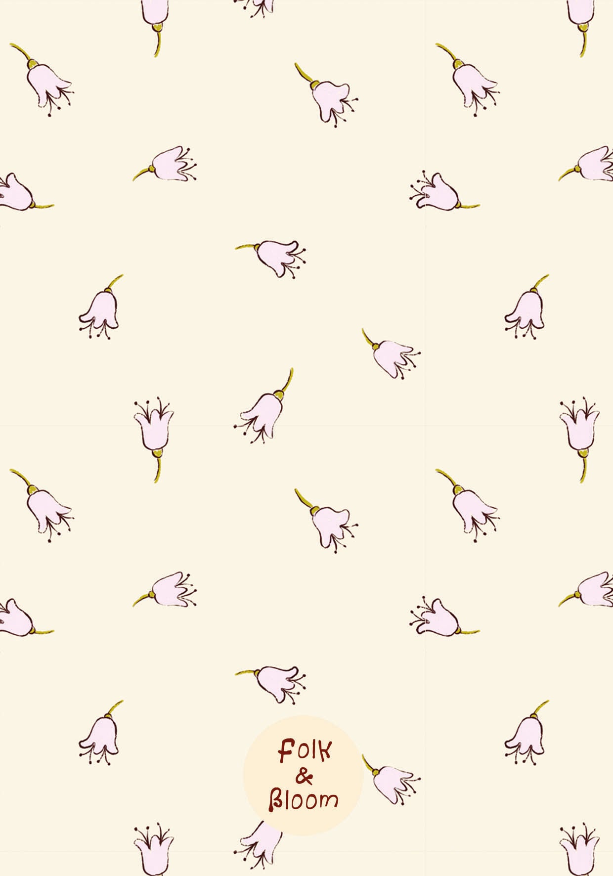 Children's Wallpaper - Pink Flowers