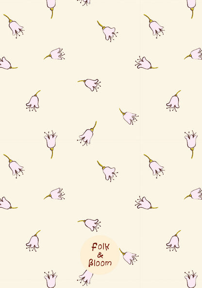 Children's Wallpaper - Pink Flowers