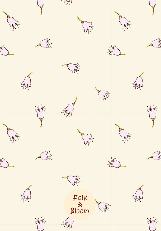 Children's Wallpaper - Pink Flowers