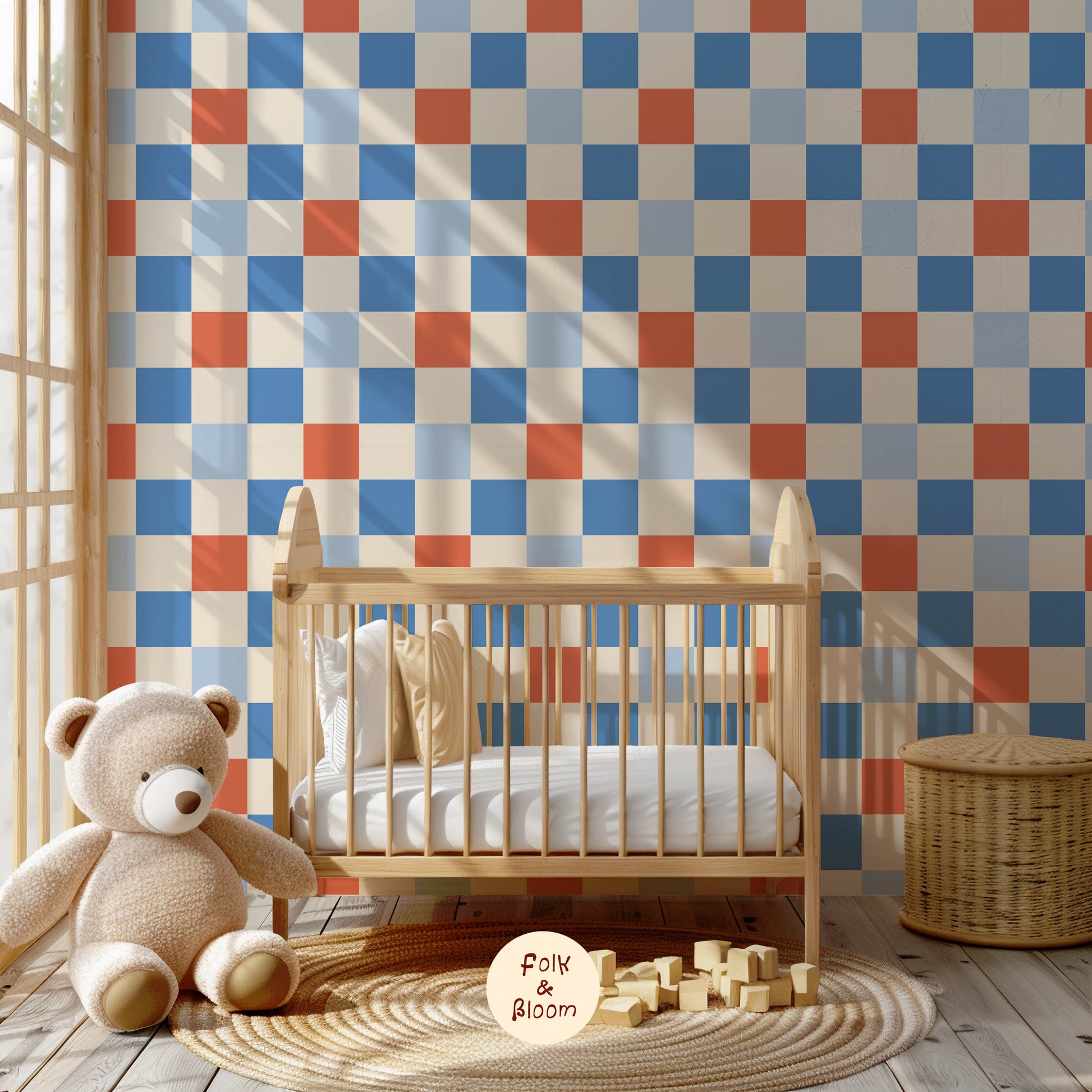 blocked wallpaper for boys room kids nursery wallpapers