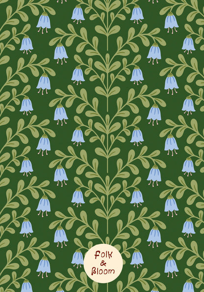 Children's wallpaper on roll - Bluebell