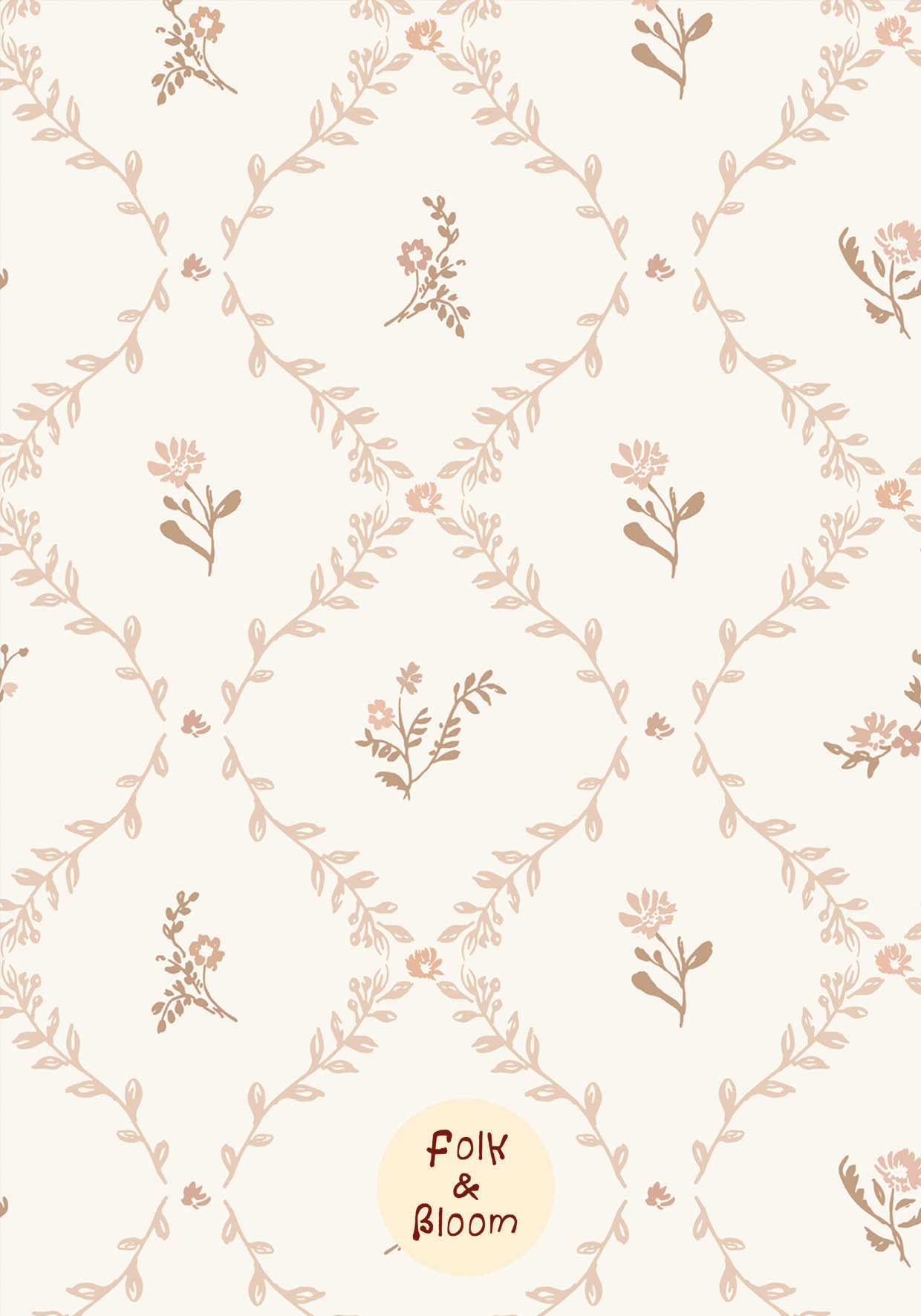 Pink Flower wallpaper for kids and nursery wallpapers