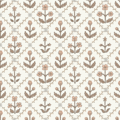 Children's wallpaper on roll - India Pink