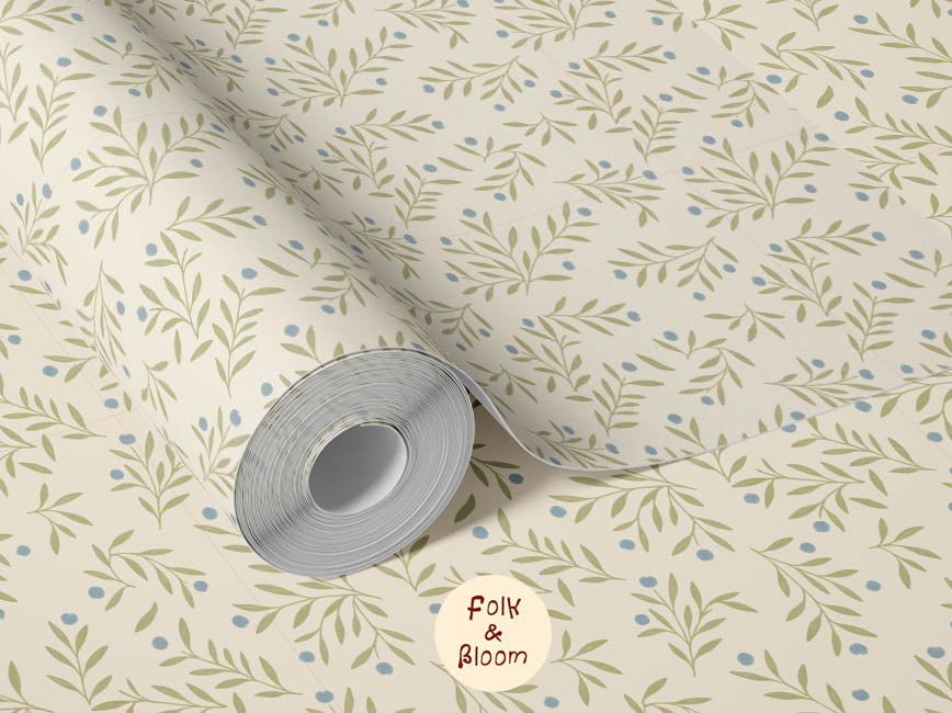 Children's wallpaper on roll - Millie Beige