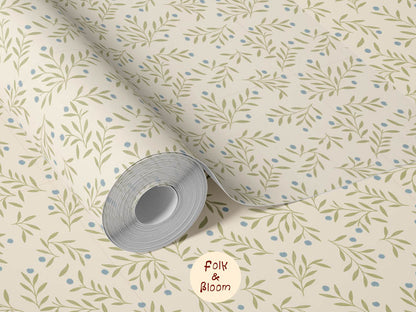 Children's wallpaper on roll - Millie Beige
