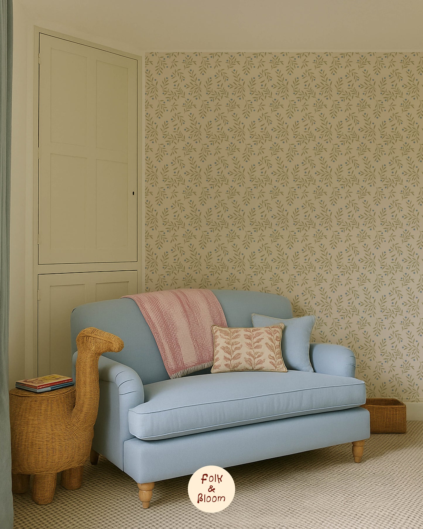 Children's wallpaper on roll - Millie Beige