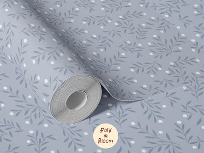 Children's wallpaper on roll - Millie Blue