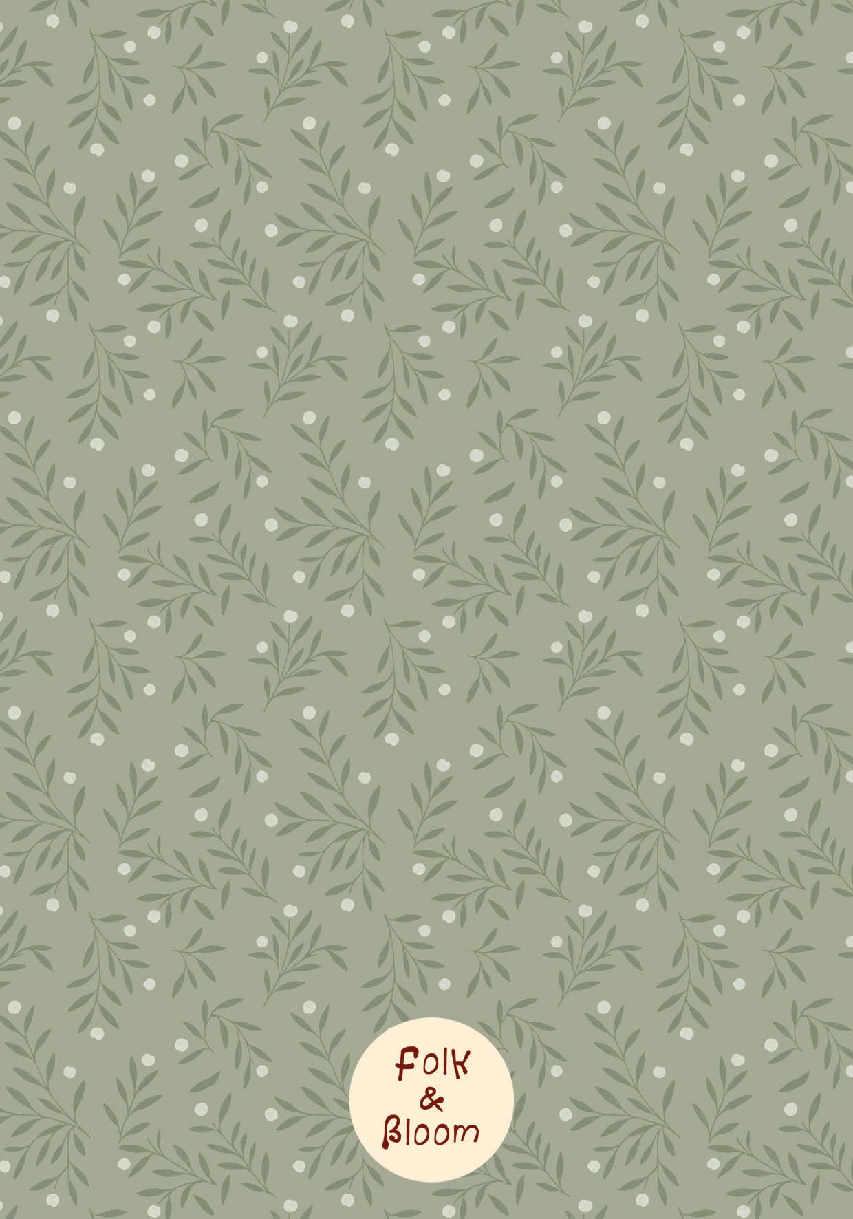 Children's wallpaper on roll - Millie Green
