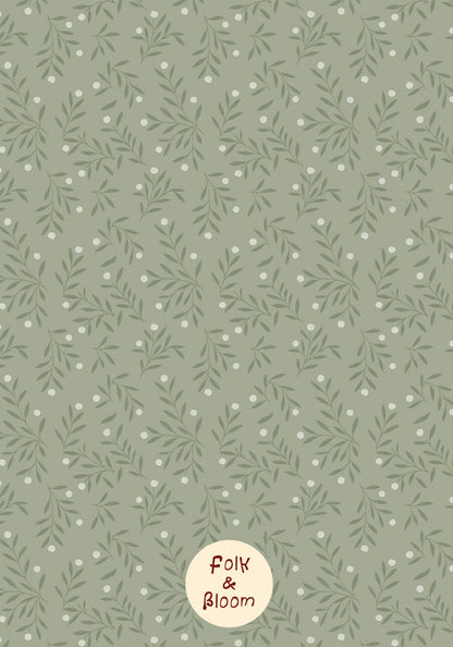Children's wallpaper on roll - Millie Green