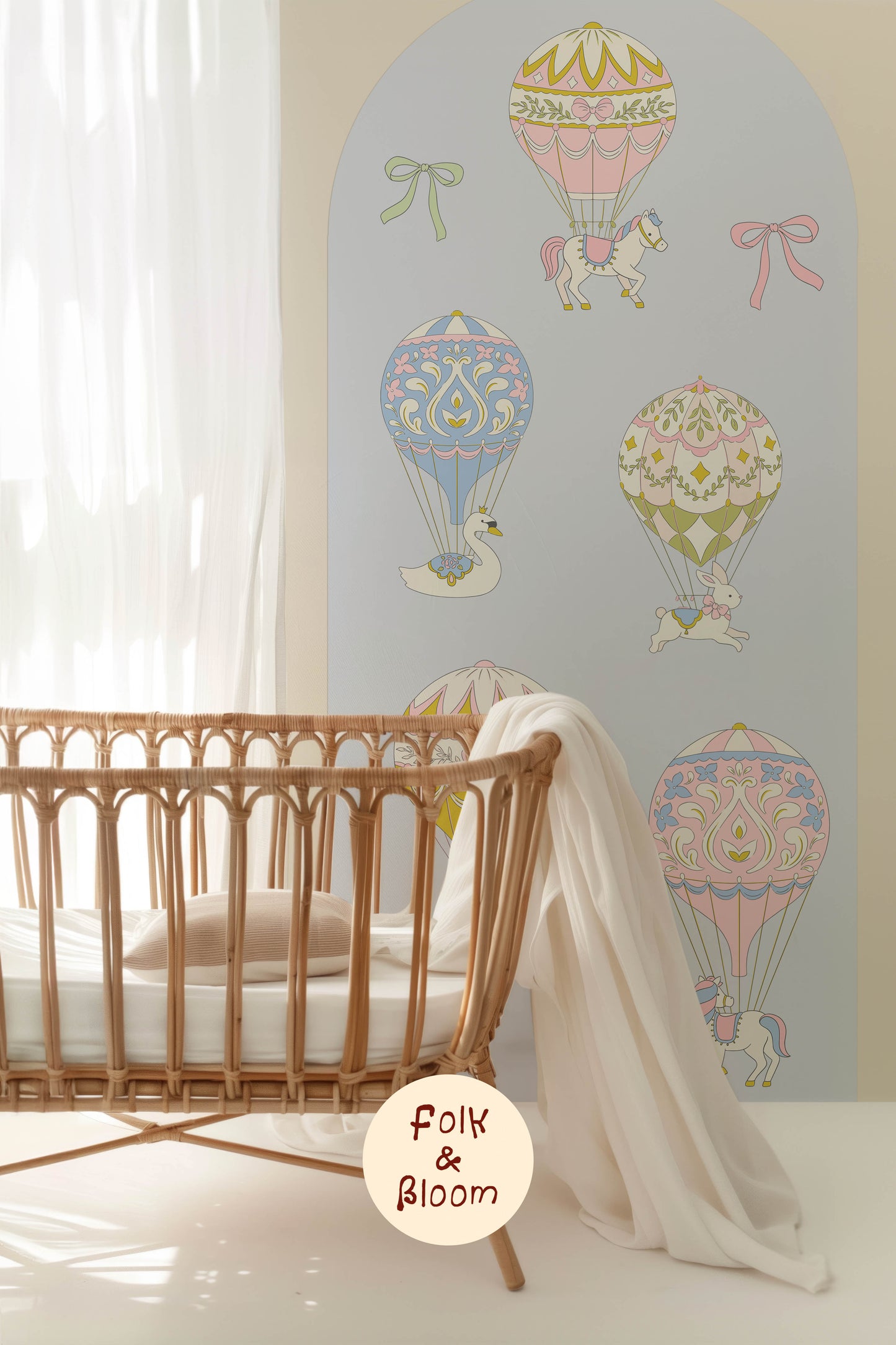 Self-adhesive Wall Sticker - Hot Air Balloons