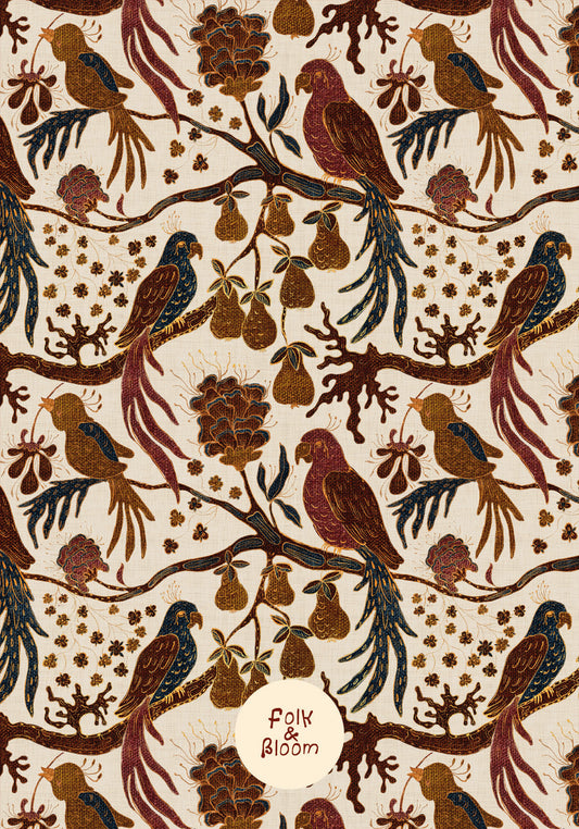 Children's Wallpaper - Folk Stars (kopie)