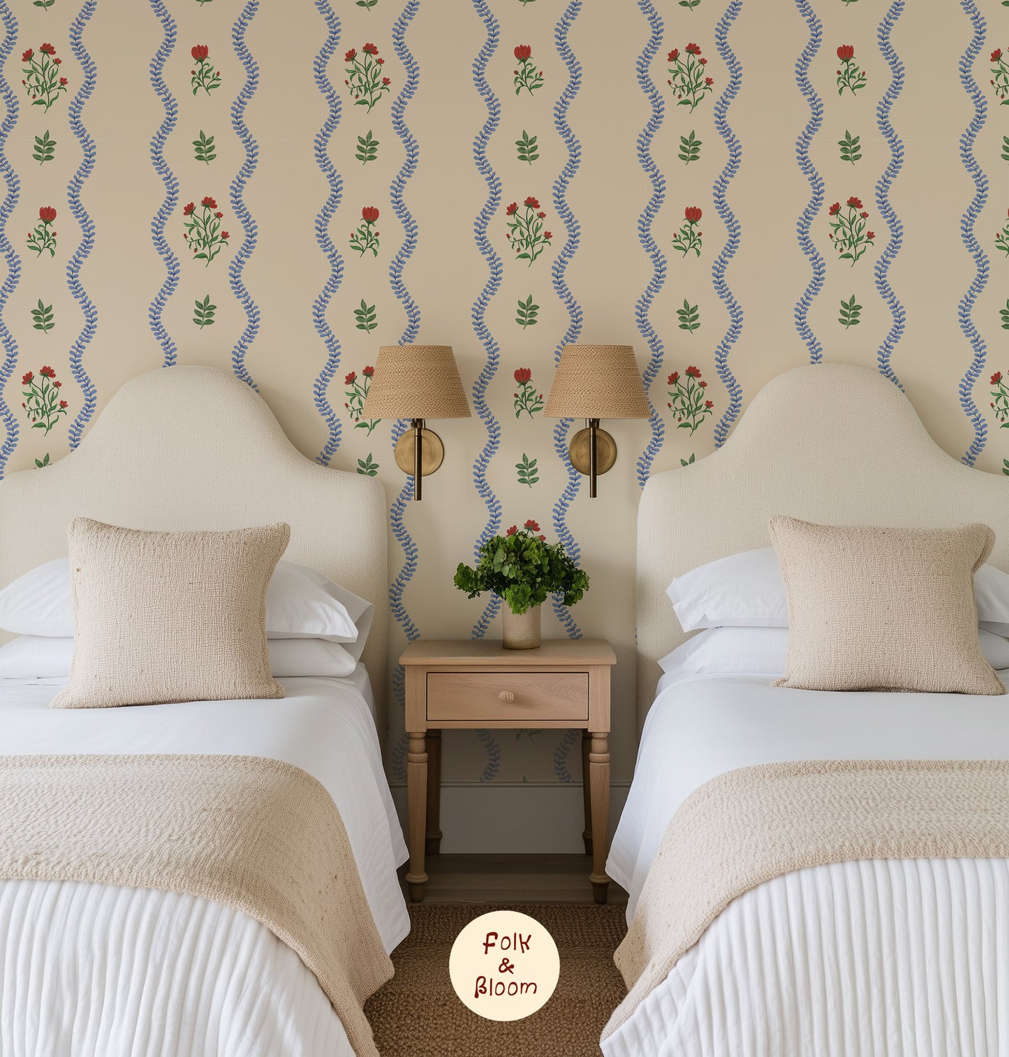 Children's wallpaper on roll - Poppy