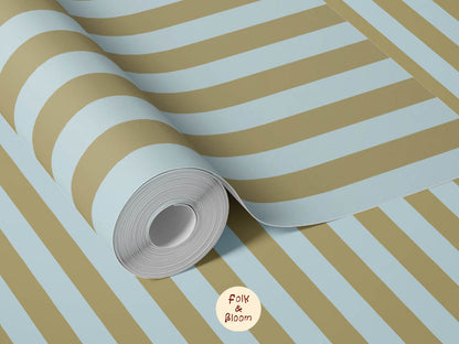 striped wallpaper for boys room and nursery