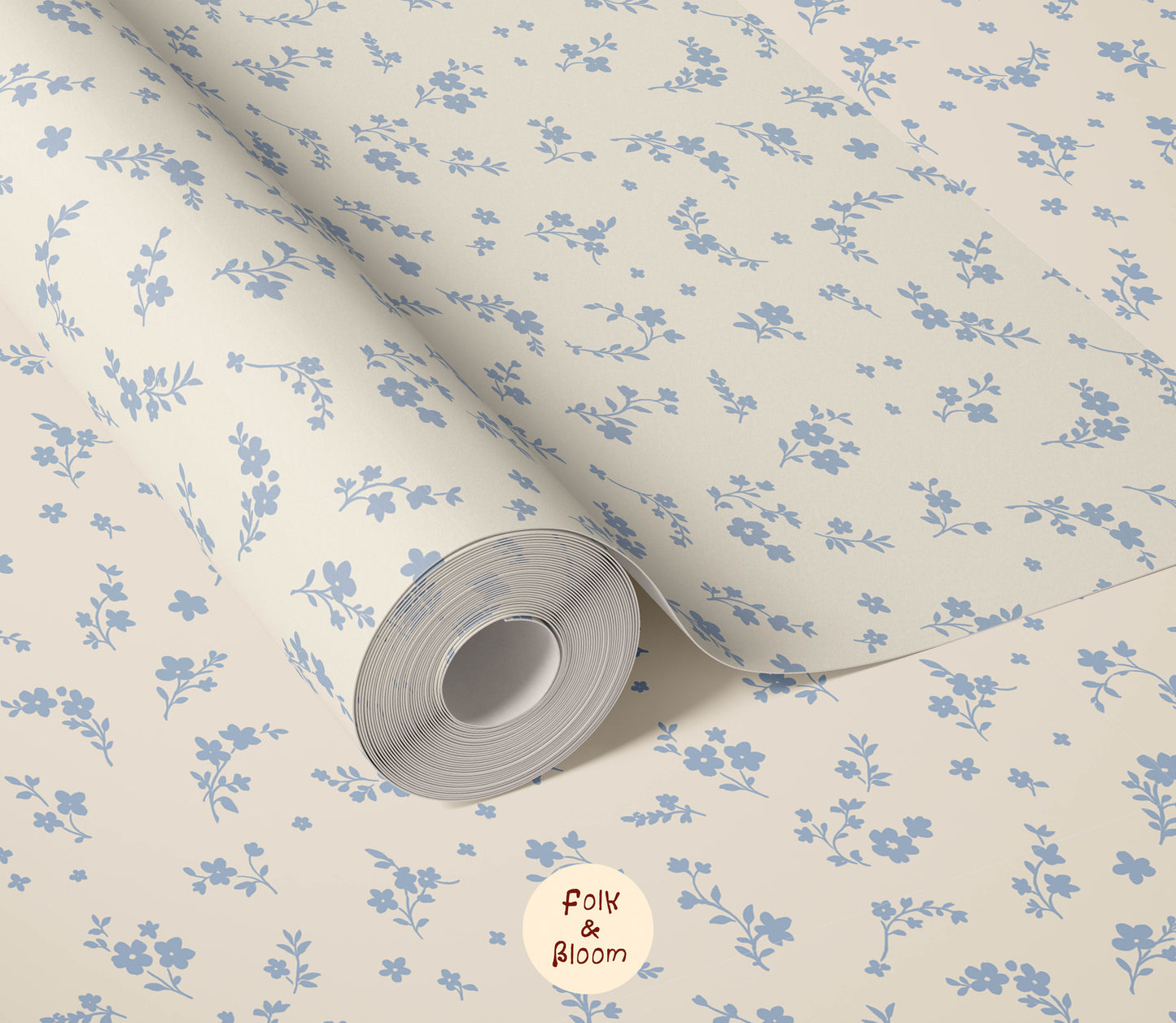 Children's wallpaper on roll - Victoria Blue